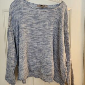 Flax Linen Tunic Size Xl Linen Blue Lagenlook Beach